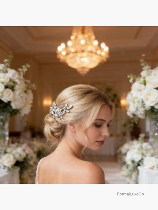 10 Pc Bridal Hair Accessories Set Rhinestone Hair Pins Clips Wedding Hair Pieces main image 5